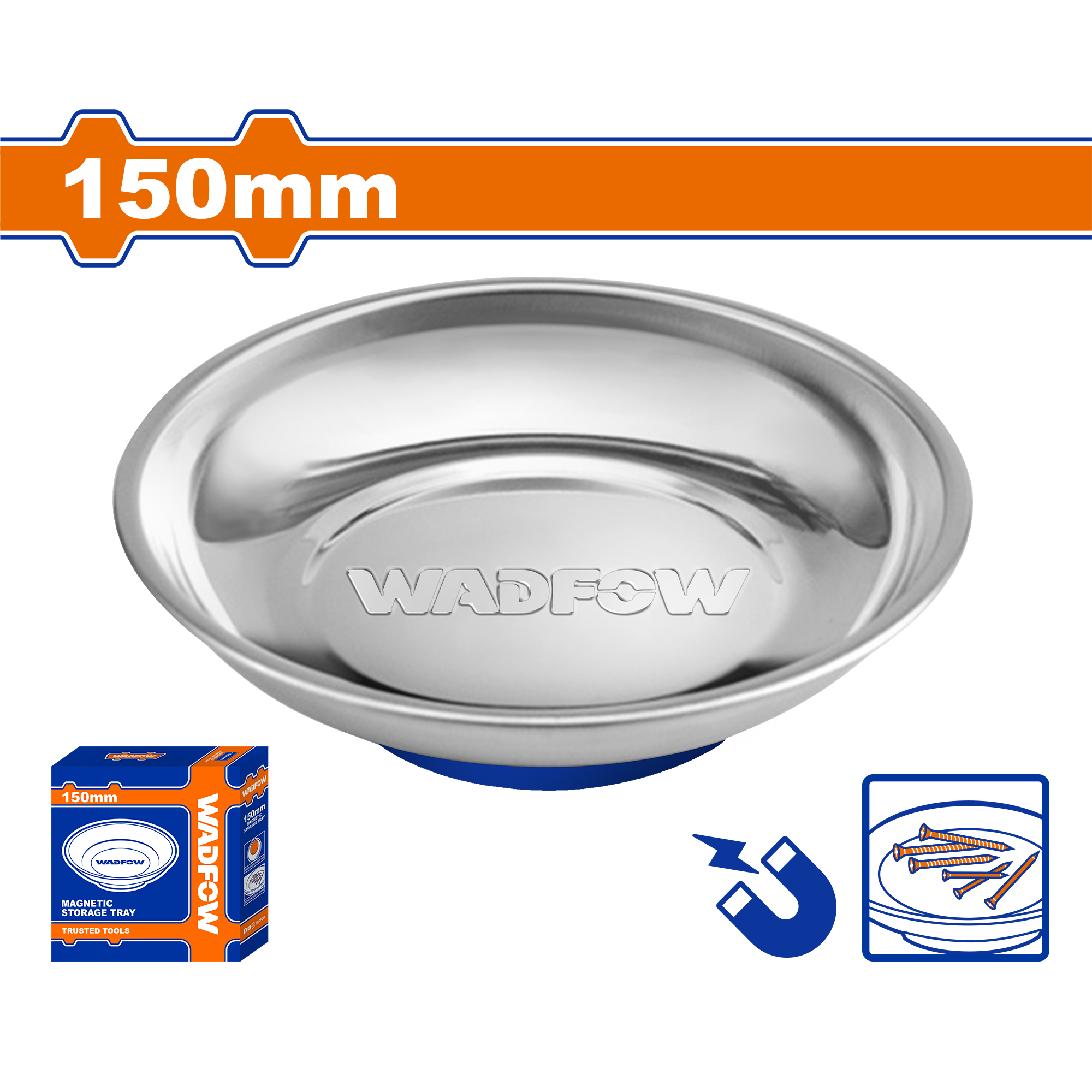 Bandeja Magnética SS 150mm WADFOW REF. WMC6001 - MARKEMSTORE