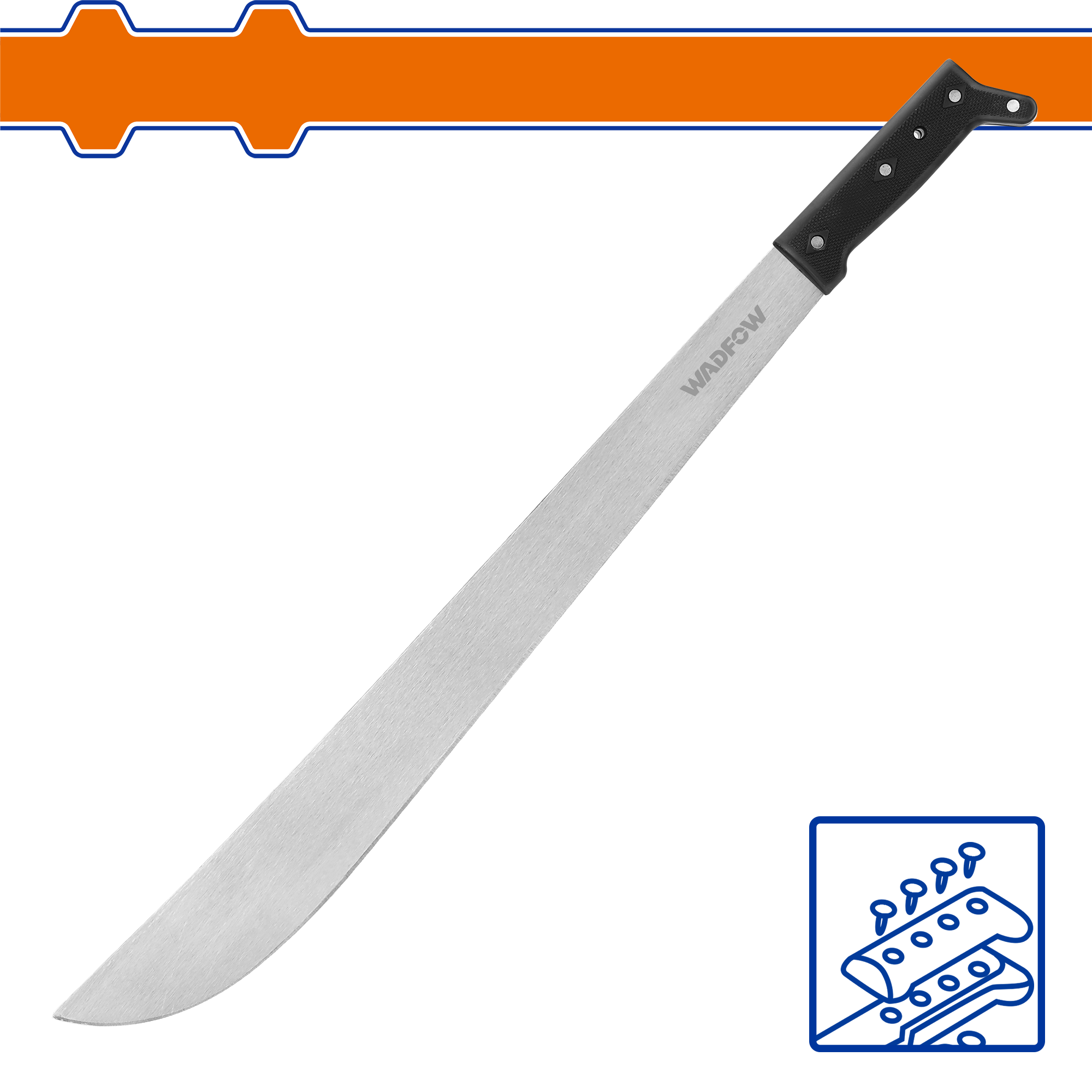 Machete 18 Pulg Espesor Hoja 1,9mm WADFOW REF. WNU0118 - MARKEMSTORE