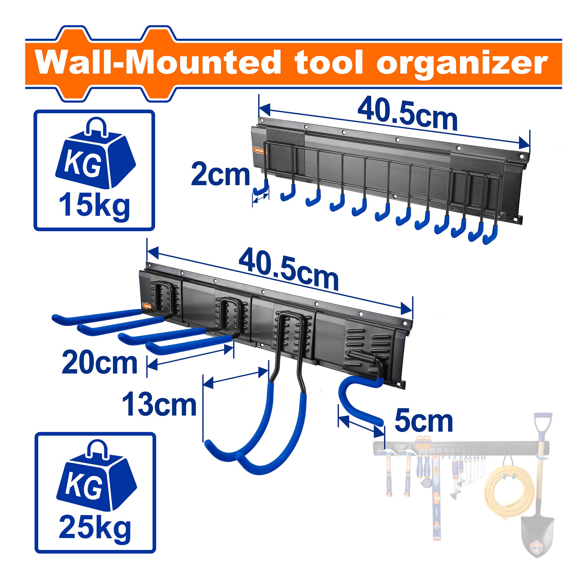 Set 7 Ganchos De Pared Para Herramientas WSNG1507