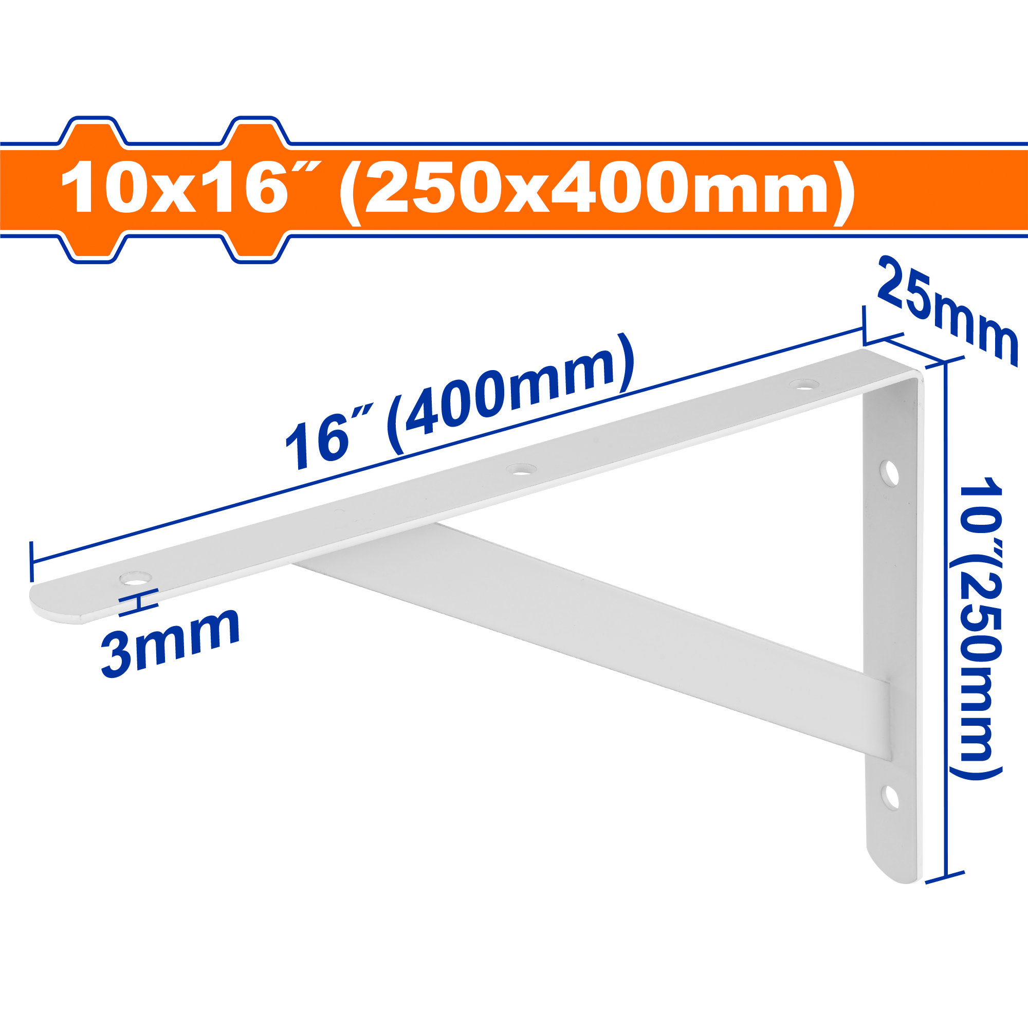 Pie Amigo Tp 40X25Cms Blanco Esp.3Mm Cap100Kg WADFOW REF. WZJ3340 - MARKEMSTORE