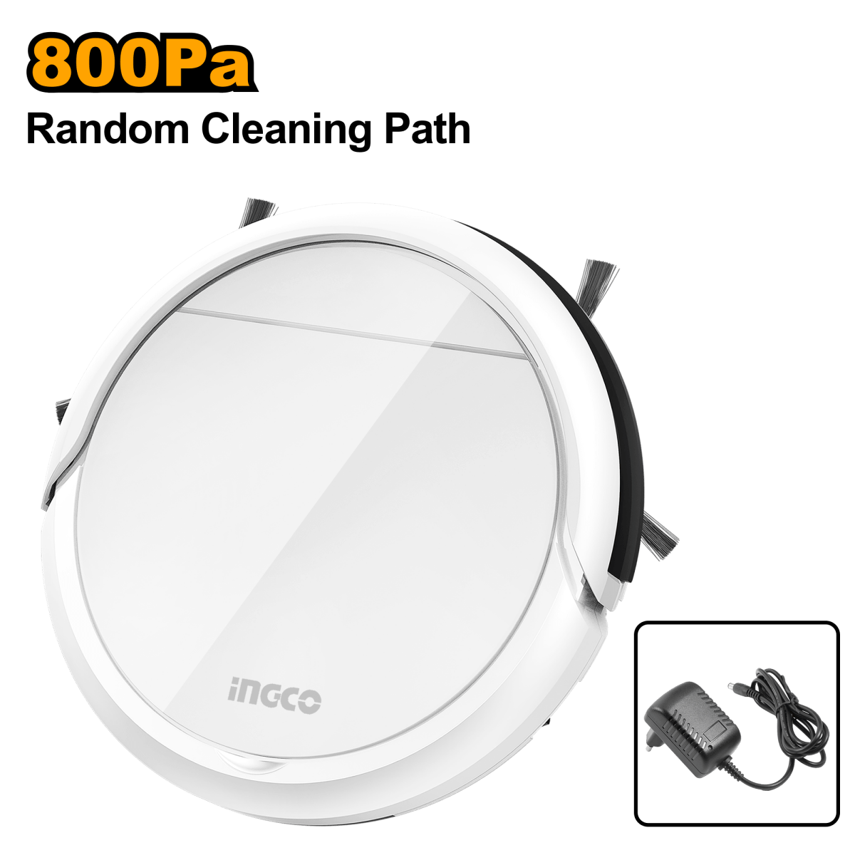 Aspiradora Robotica Limpieza Aleatoria Ingco VCRR30201 - MARKEMSTORE - 