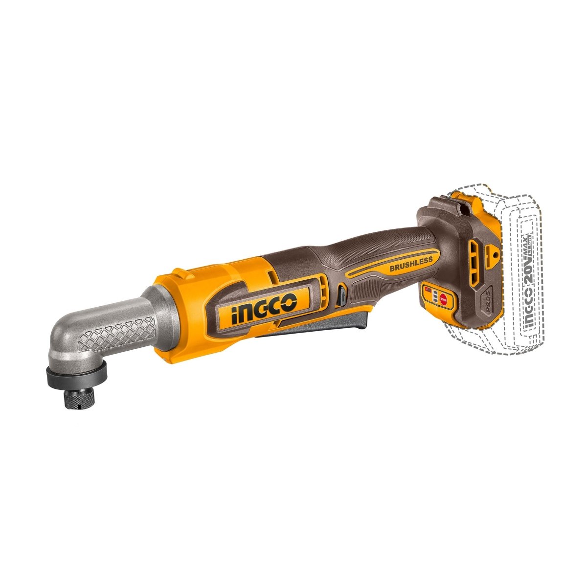 Atornillador De Impacto Angular Hex 1/4´´ 20V 80Nm Incluye 2 Baterias Y Cargador Ucairli208 - MARKEMSTORE -