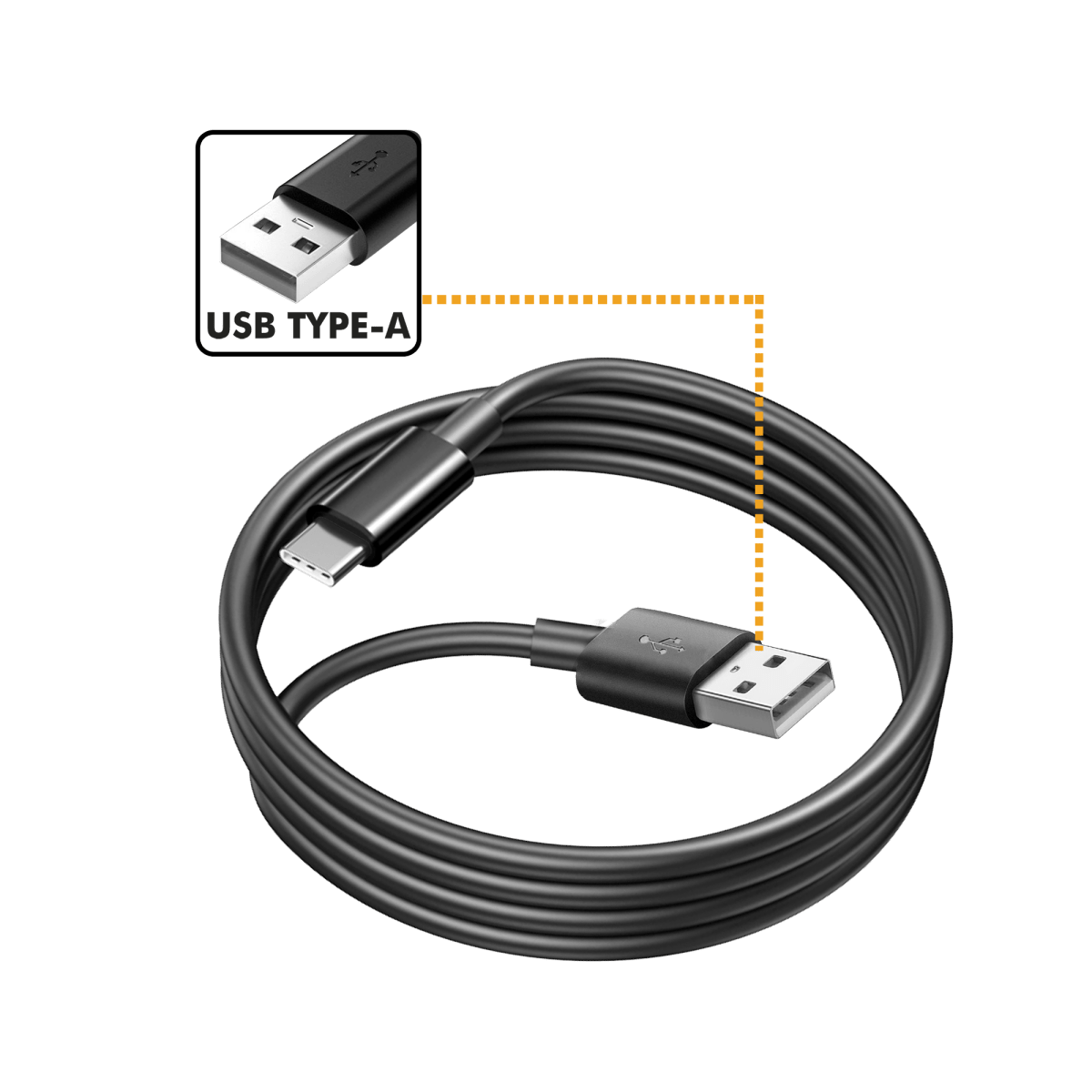 Cable Para Cargador 5V Tipo C 1Mts INGCO IUCC01 - MARKEMSTORE - 