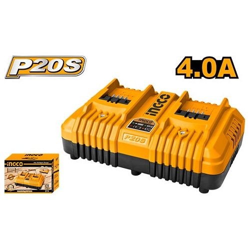 Cargador 21V 110/120V 50/60Hz 2 Baterias INGCO UFCLI2034 - MARKEMSTORE - 