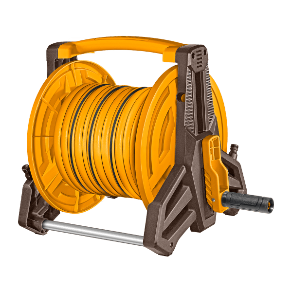 Carrete para Manguera INGCO 20m 1/2" - Manguera de Jardín Completa HHR20124 - MARKEMSTORE - 