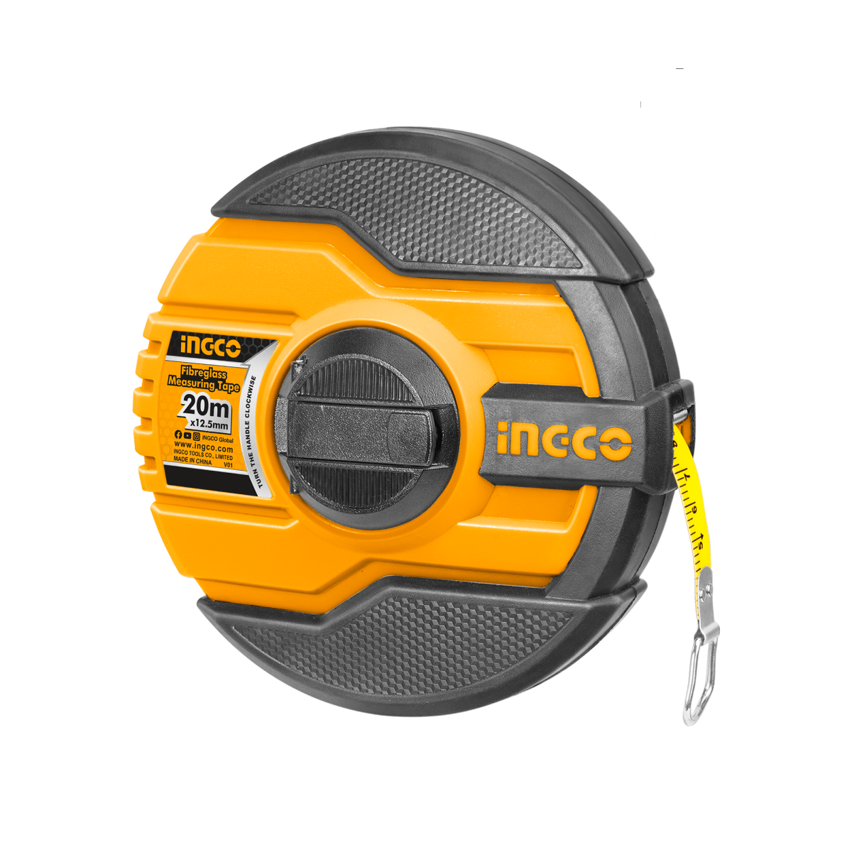 Cinta Metrica Fibravidrio 20Mtsx 12,5Mm INGCO HFMT8320 - MARKEMSTORE - 