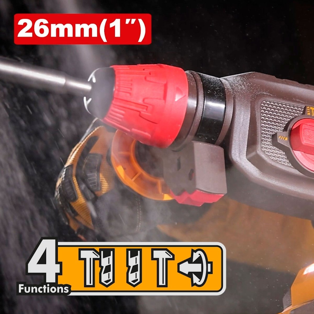 Combo 42V 1 Taladro Impacto M1/2, Llave De Impacto M1/2, Pulidora 4 1/2, Rotomartillo, Sierra Circular, Lampara Ucosli260496 - MARKEMSTORE - Combos de Herramientas