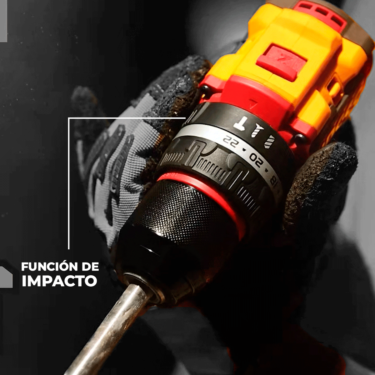 Combo Taladro Inalámbrico INGCO 20V + Atornillador + 2 Baterías 2Ah y Accesorios UCKLI20277 - MARKEMSTORE - Combos