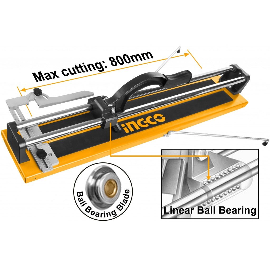 Cortabaldosa Long Max Corte 800Mm Espesor Max Corte 14mm Ingco HTC04800AG - MARKEMSTORE - Cortadoras de Azulejos
