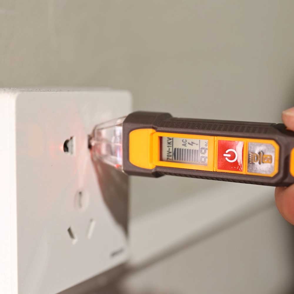 Detector de Voltaje AC INGCO VD210003 12V - 1000V | Probador de Voltaje - MARKEMSTORE - HERRAMIENTA PARA MEDICION