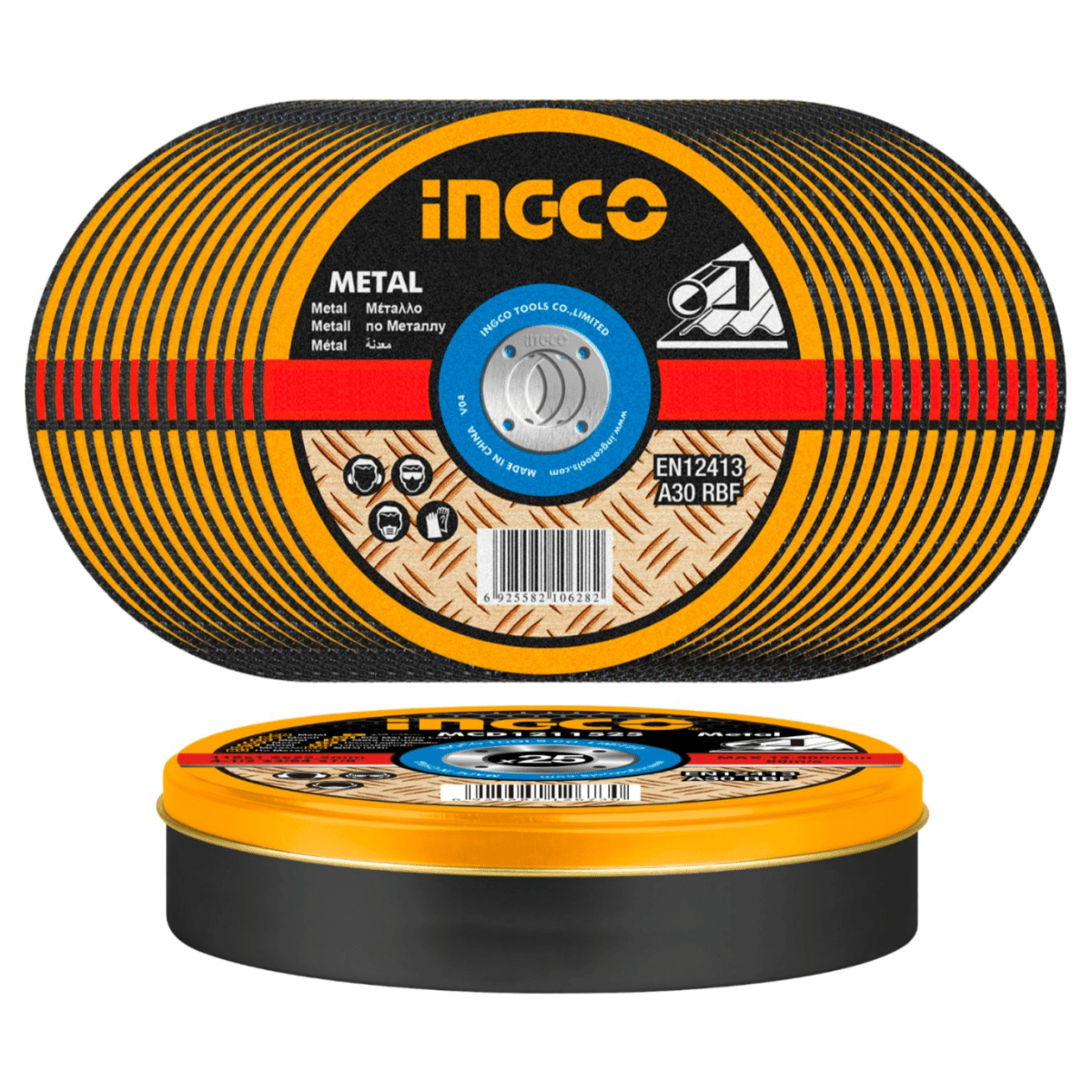Disco De Corte Pulidora 4 - 1/2 Lata por 25 unid. INGCO Mcd1211525 - MARKEMSTORE - Accesorios Para Pulidora