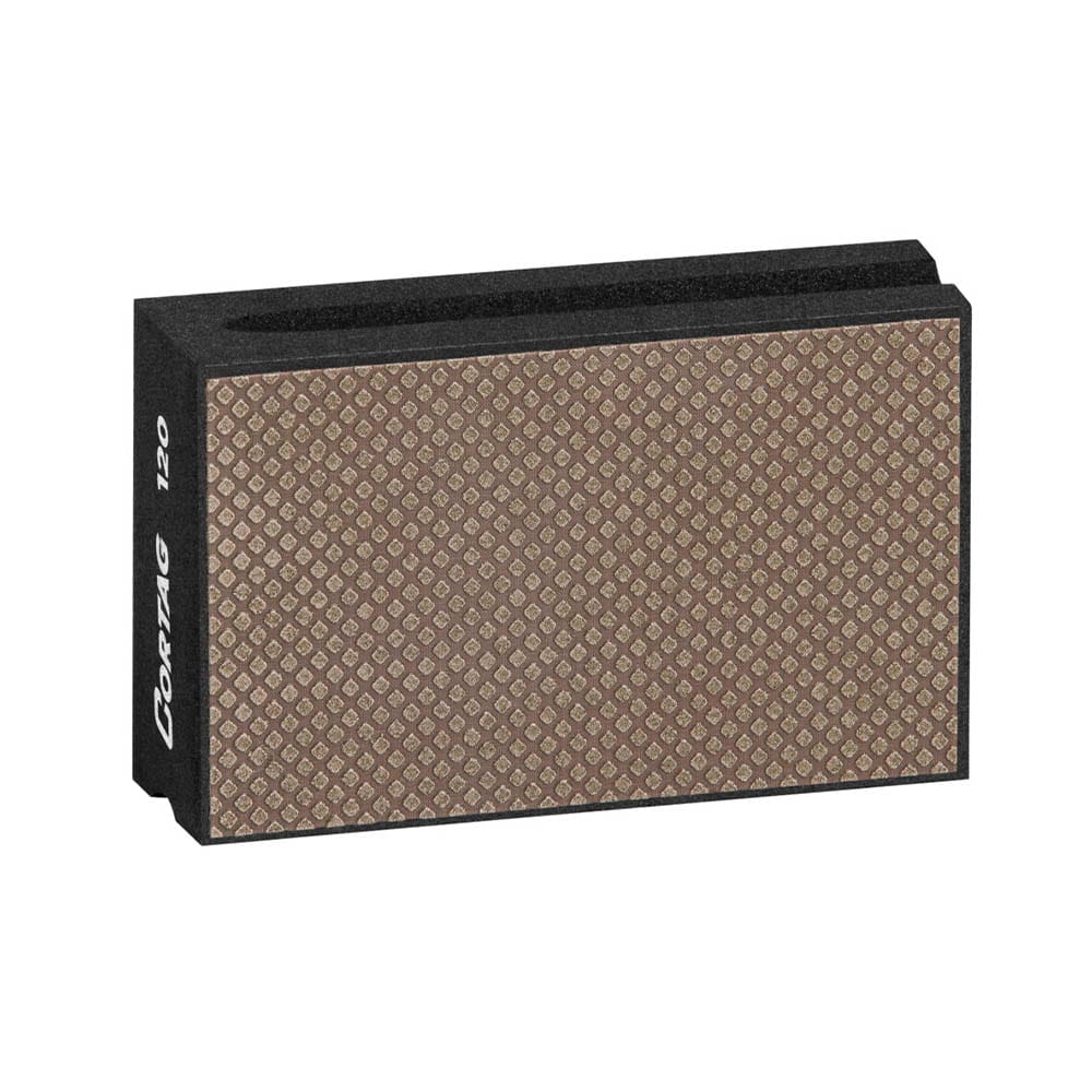 Esponja Diamantada Negra De Pulir Ceramica 95mm X 60mm G - 120 Cortag Ref. 60663 - MARKEMSTORE - 