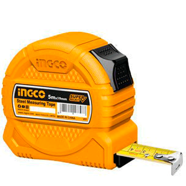 Flexometro 5mtsx19mm Mt/puLG Super Select Ingco Hsmt39519 - MARKEMSTORE - Cintas Métricas y Flexómetros