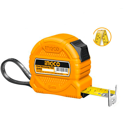 Flexometro 5Mtsx25Mm Pulgada/Mt Ingco HSMT39525 - MARKEMSTORE - 