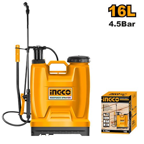 Fumigadora Rociadora De Espacios Amplios 16 Litros 4,5 Bar Ingco HSPP41602 - MARKEMSTORE - 