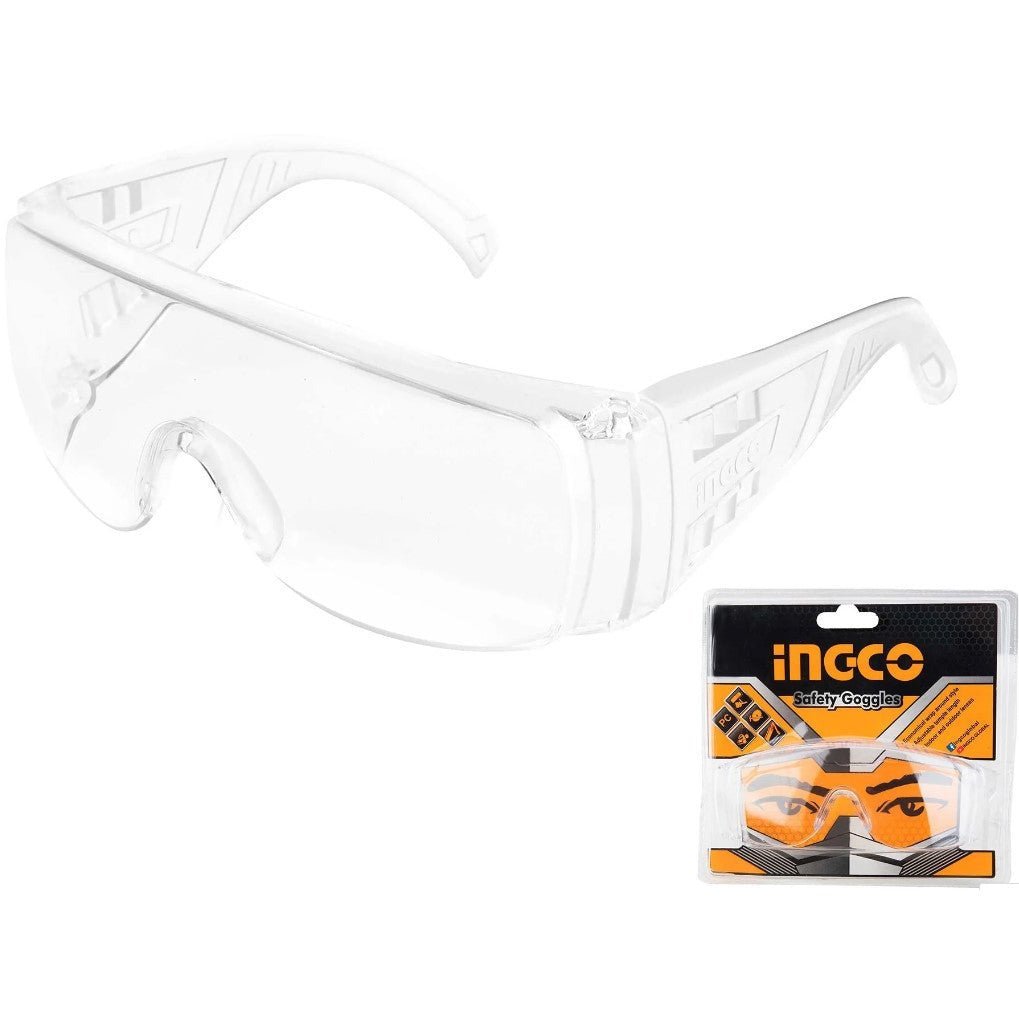 Gafas De Seguridad Transparente Filtro UV y Proteccion Impacto Ingco HSG05 - MARKEMSTORE - Gafas
