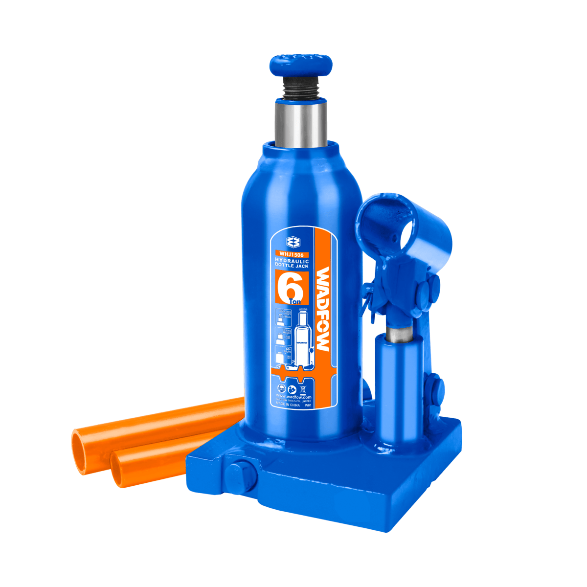 Gato Tipo Botella 6 Ton Altura Elevación 115mm WADFOW REF. WHJ1506 - MARKEMSTORE -