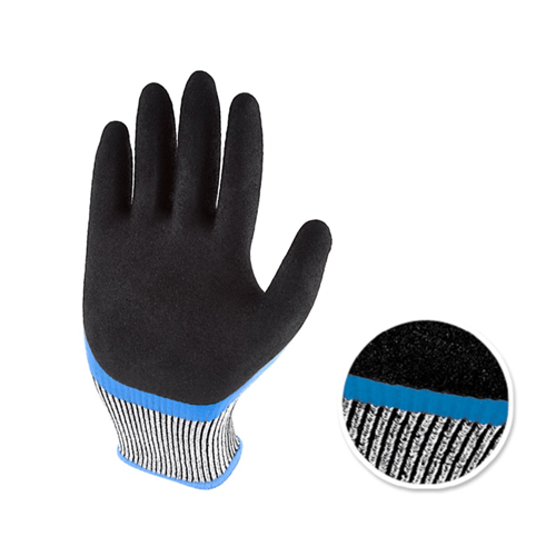 Guantes de Seguridad Fibra Polietileno Recub/Nitrilo - MARKEMSTORE - 