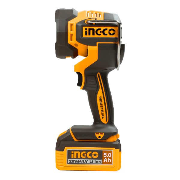 INGCO LAMPARA PORTATIL 20V LED 22.5W 3 MODOS 2500 LUMENS SIN BATERIA CWLI20885 - MARKEMSTORE - Linternas