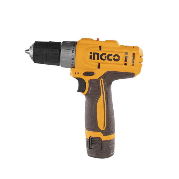 INGCO TALADRO M3/8 12V 20NM ROTACION 2 BATERIAS Y CARGADOR CDLI12206 - MARKEMSTORE - Taladro