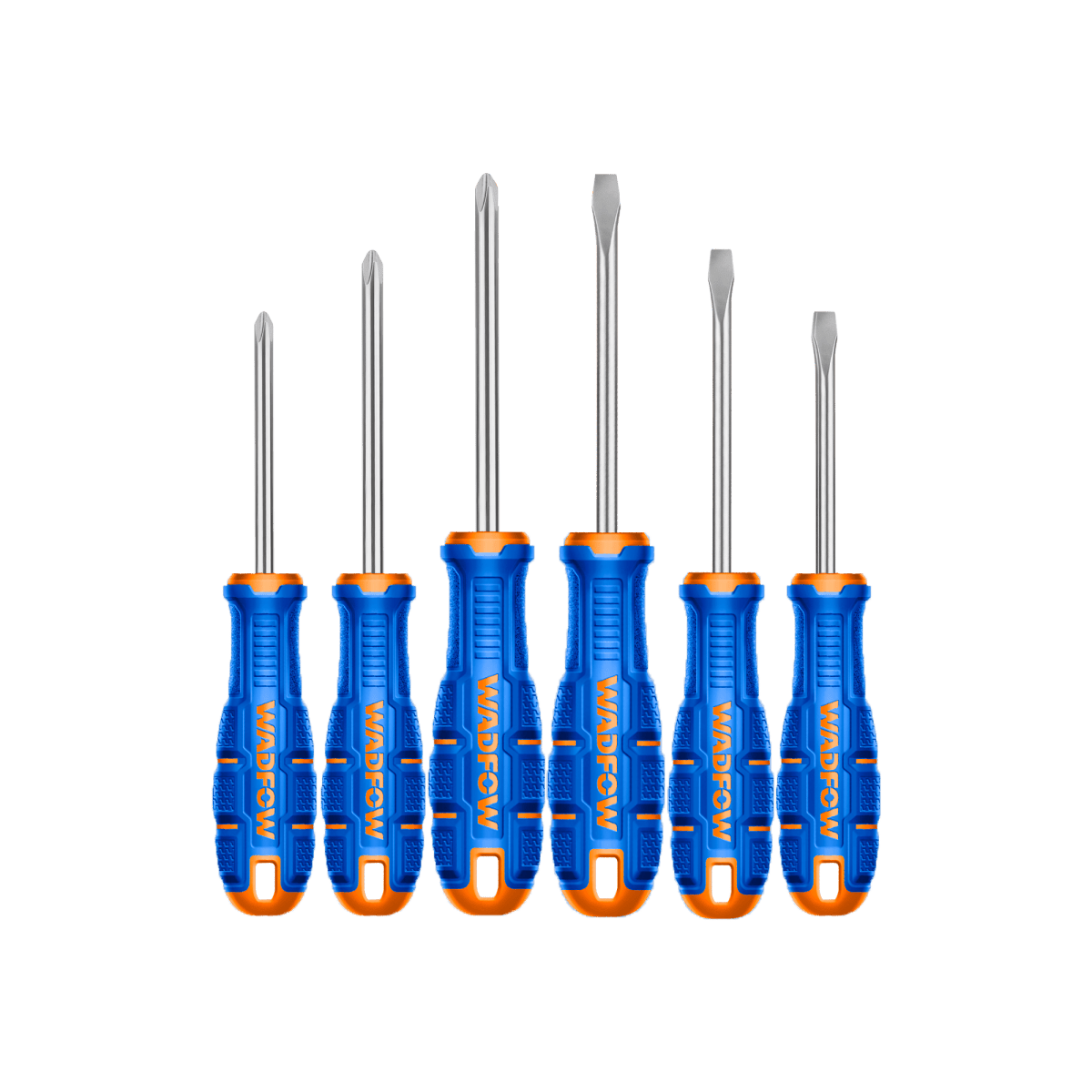 Juego 6 Destornilladores Pala y Phil Bicolor WADFOW WSSA406 - MARKEMSTORE - Ferreteria