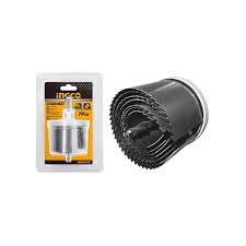 JUEGO DE SIERRA COPA 7PZS 26,32,38,45,50,56,63MM AKHS702 INGCO - MARKEMSTORE - Accesorios para Taladro