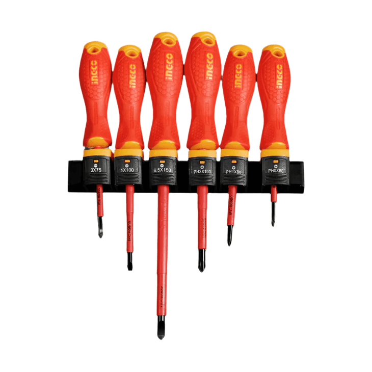 Juego Destornilladores Aislados 6pzas INGCO HKISD0608 - MARKEMSTORE - Destornillador