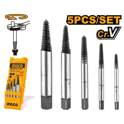 Kit Extractor De Pernos De 5 Pzas ASE008 - MARKEMSTORE - 