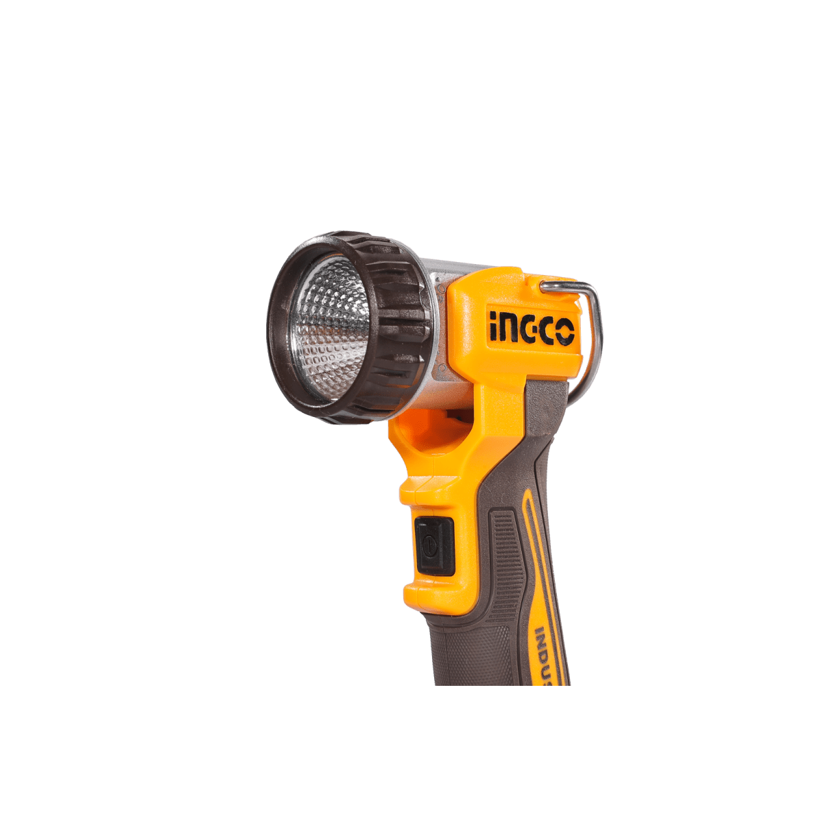 Lámpara Portátil LED 20V INGCO 450 Lúmenes 2 Modos Gancho Metal Ángulo 120° CWLI2058 - MARKEMSTORE - Linternas
