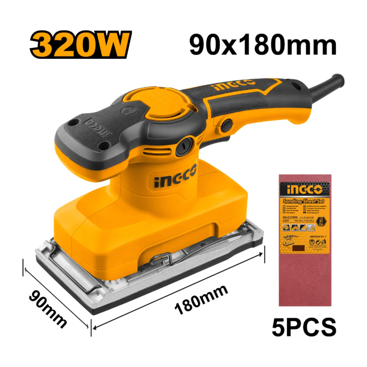 Lijadora De Acabado 320w 12000rpm INGCO UFS3208 - MARKEMSTORE - Lijadoras