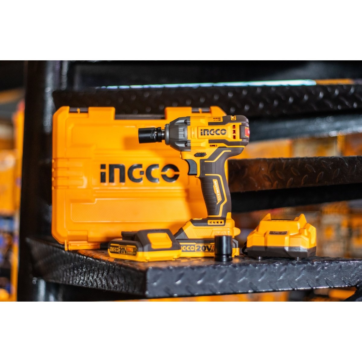Llave De Impacto 20V M1/2 Brushless INGCO UCIWLI2050 - MARKEMSTORE - Taladro