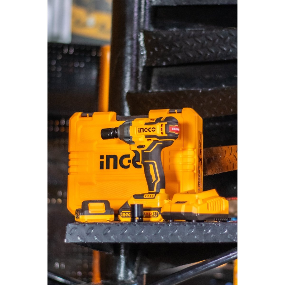 Llave De Impacto 20V M1/2 Brushless INGCO UCIWLI2050 - MARKEMSTORE - Taladro