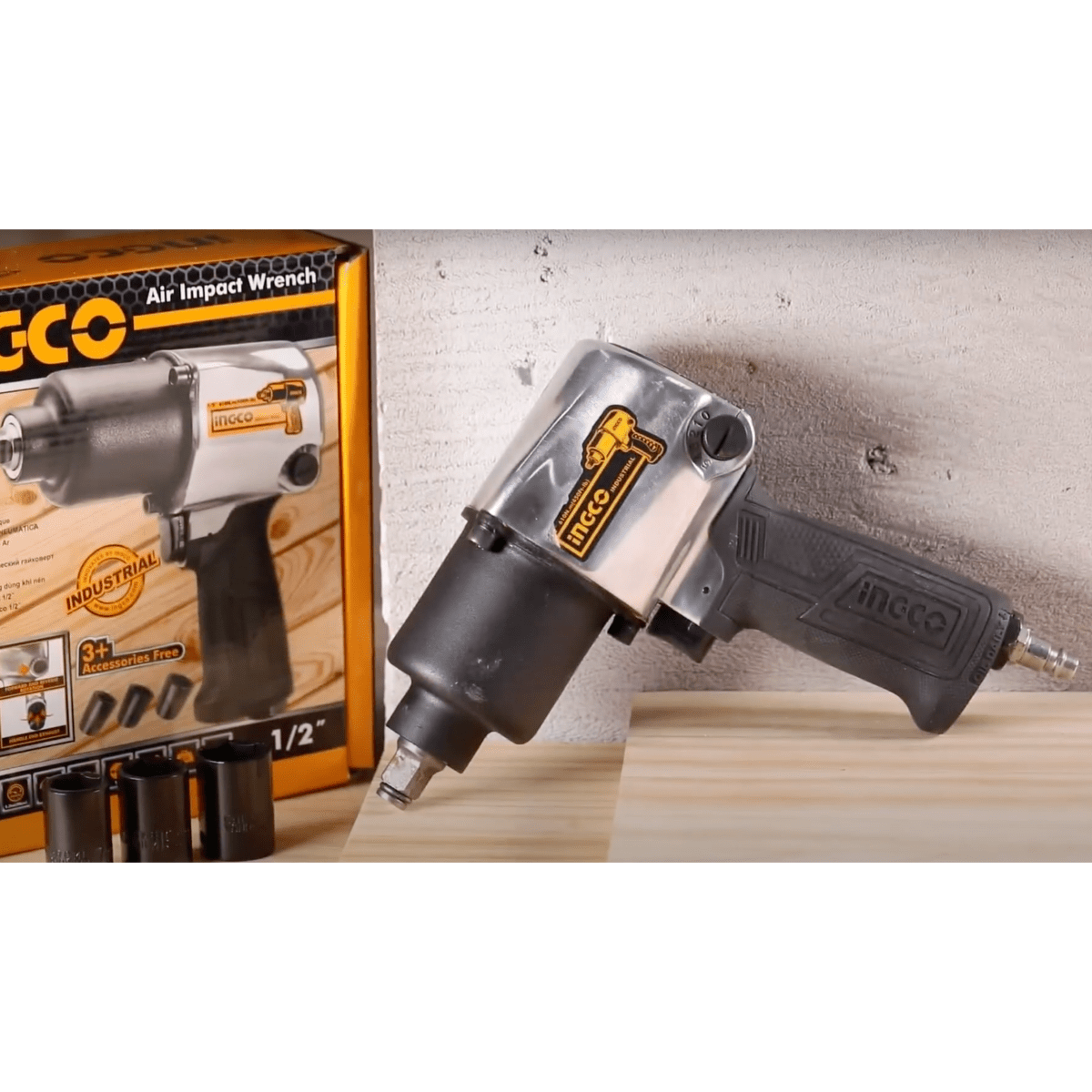 Llave De Impacto Neumatica 1/2 Ingco Aiw12562 - MARKEMSTORE - Llave de Impacto
