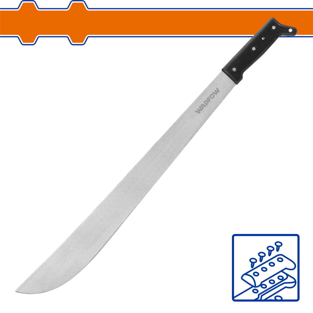 Machete 18 Pulg Espesor Hoja 1,9mm WADFOW REF. WNU0118 - MARKEMSTORE - 