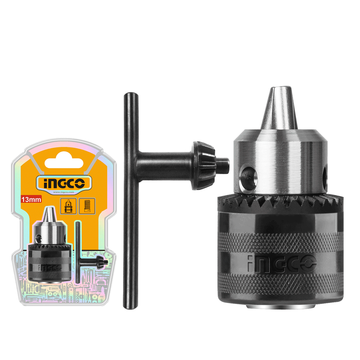 Mandril Taladro + Llave 1/2 - 20Unf INGCO KC1301 - MARKEMSTORE - Accesorios para Taladro