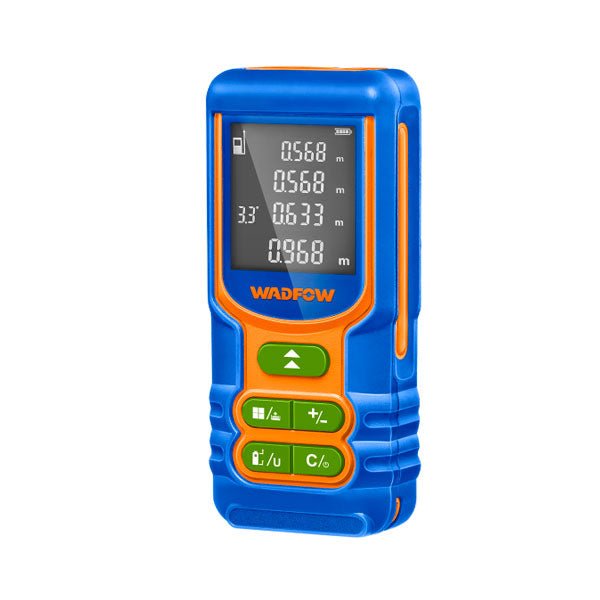 Medidor de distancia láser luz verde 75mts 2 funciones WADFOW WDL15267 - MARKEMSTORE - HERRAMIENTA PARA MEDICION