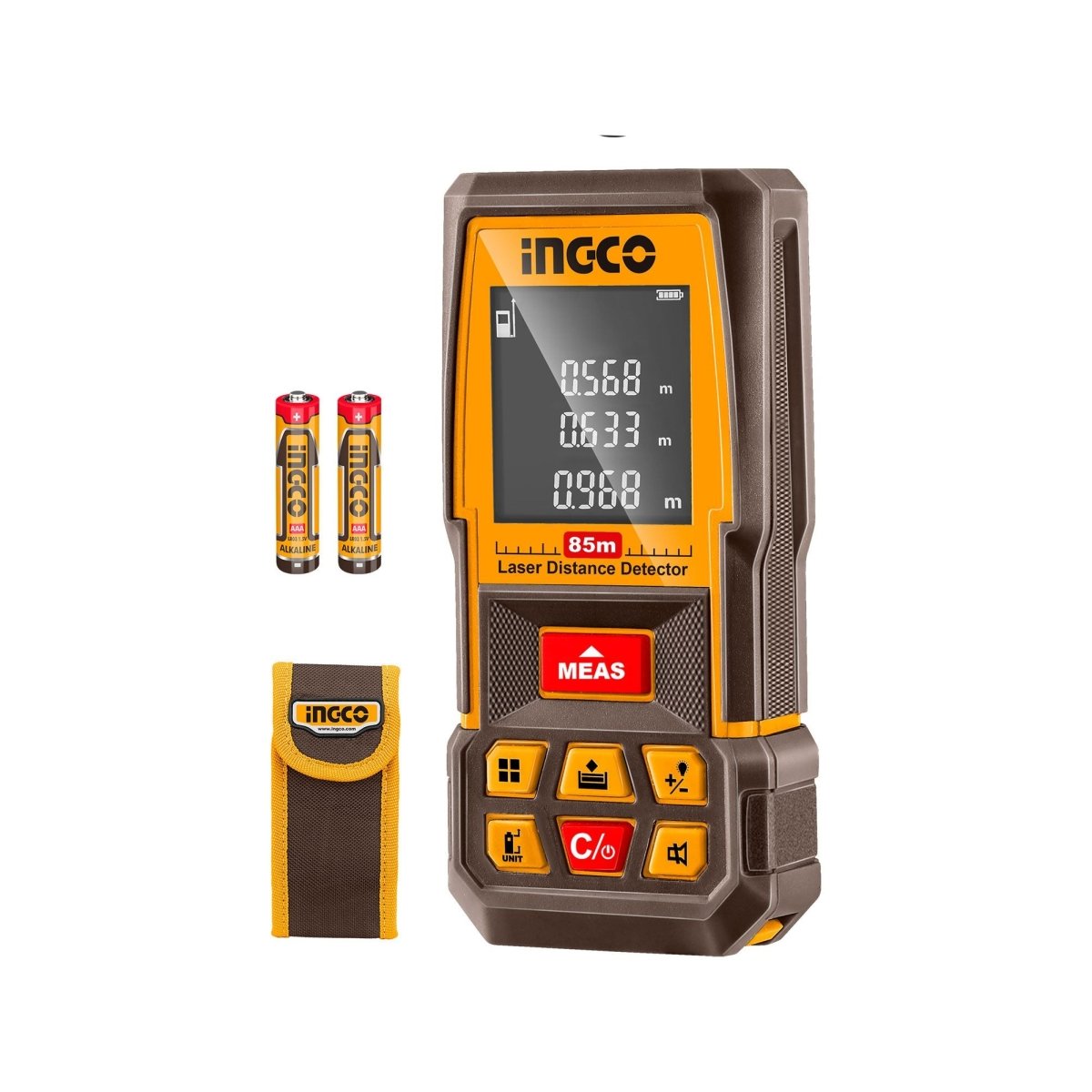 Medidor Láser INGCO 85m Metro Láser ±2mm HLDD07085 - MARKEMSTORE - 