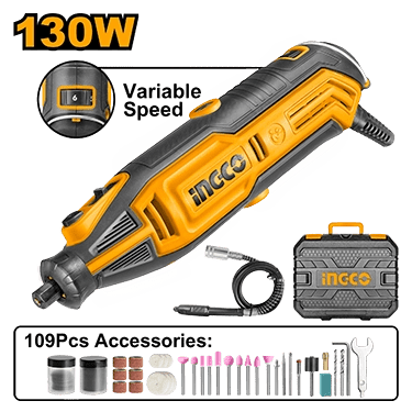 Mototool 130w Con 109 Accesorios mototool Ingco UMG13328 - MARKEMSTORE - Mototool