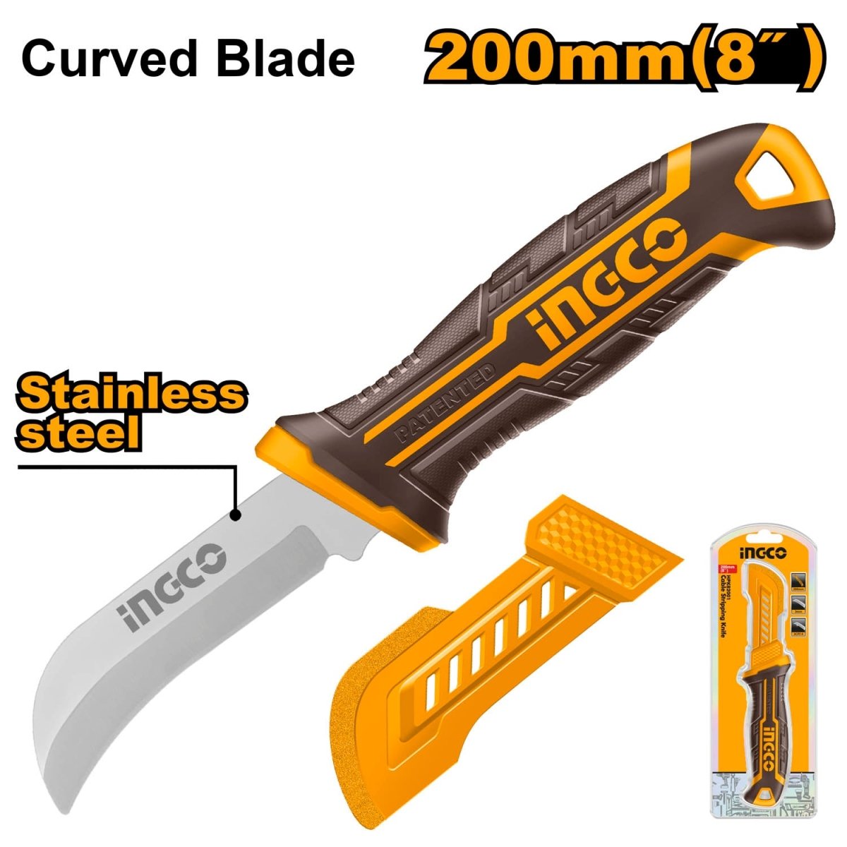 Navaja Pelacable 200Mm INGCO HPK82001 - MARKEMSTORE -