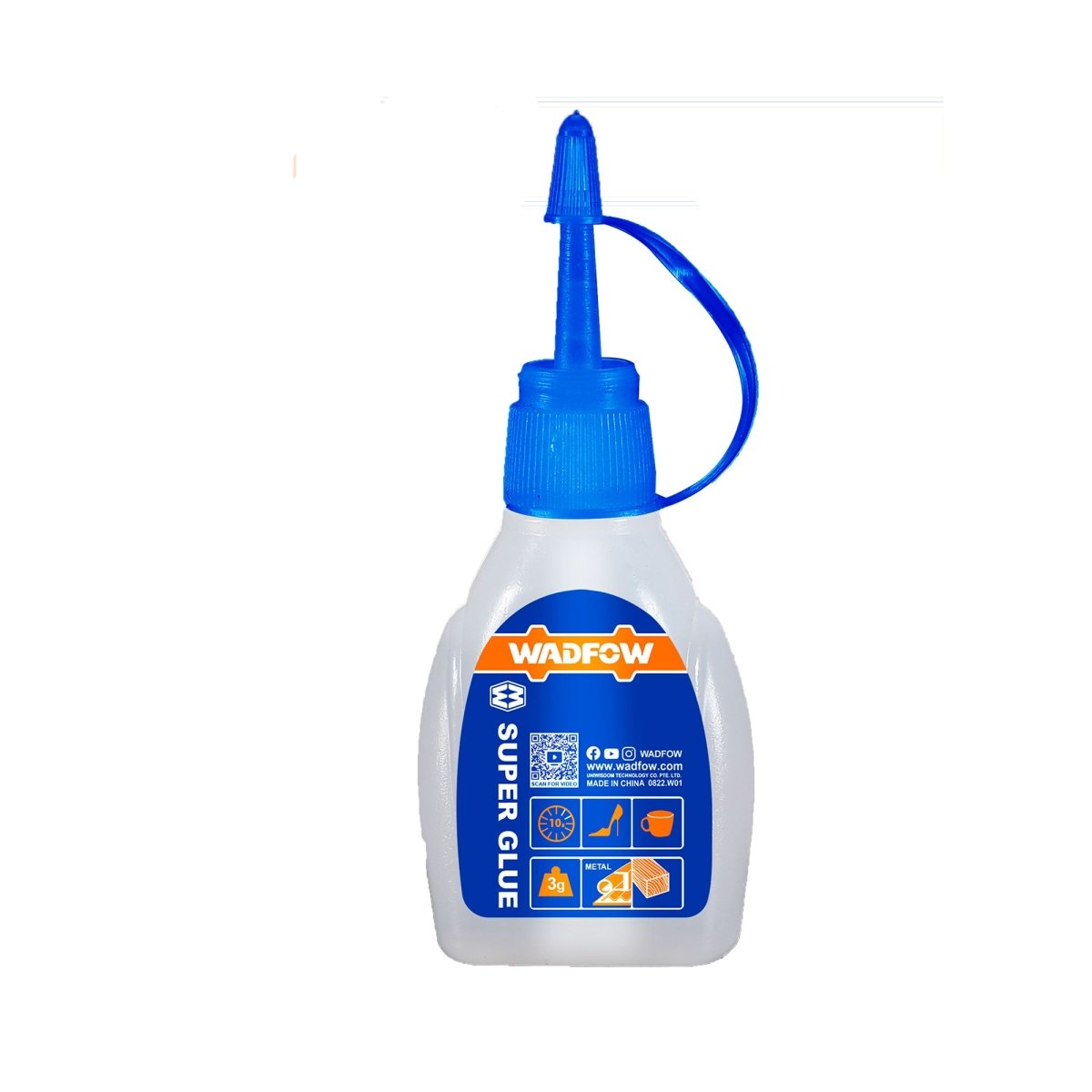 Pegante para Zapatos WADFOW 20g Transparente Pegamento Rápido WGX1523 - MARKEMSTORE - Siliconas y Sellantes