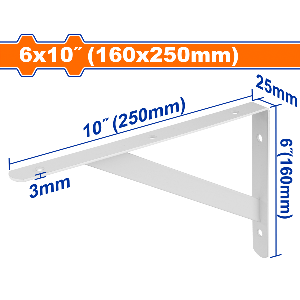 Pie Amigo Tp 25X16 cms (6X10 pulg) Blanco Cap 100Kg WADFOW REF. WZJ3325 - MARKEMSTORE - 