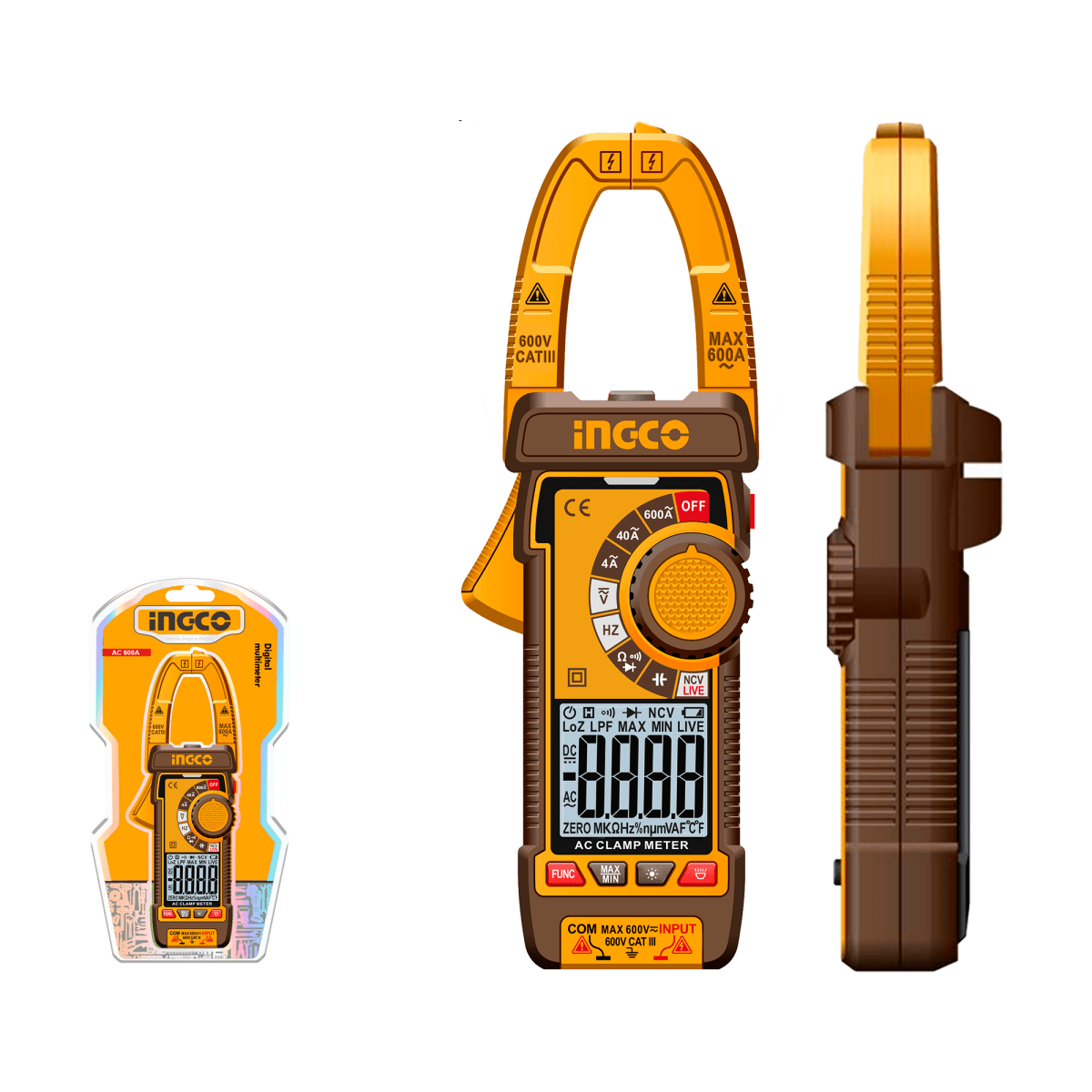 Pinza Voltiamperimetrica Digital AC DCM66001 - MARKEMSTORE - 