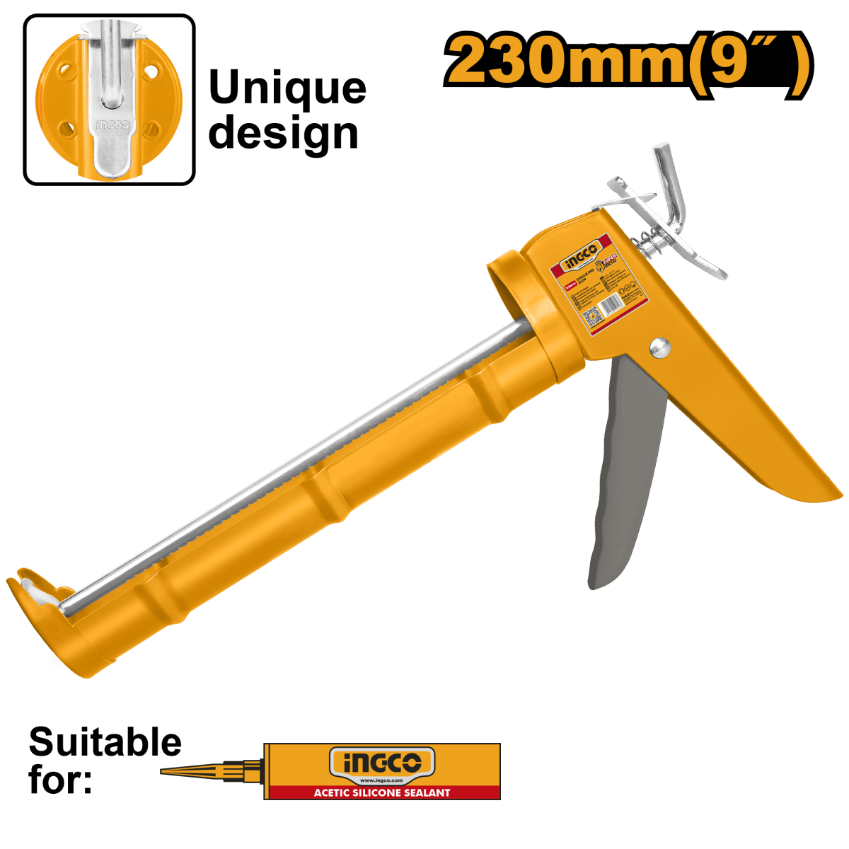 Pistola De Calafateo 9" INGCO HCG1809 - MARKEMSTORE - 
