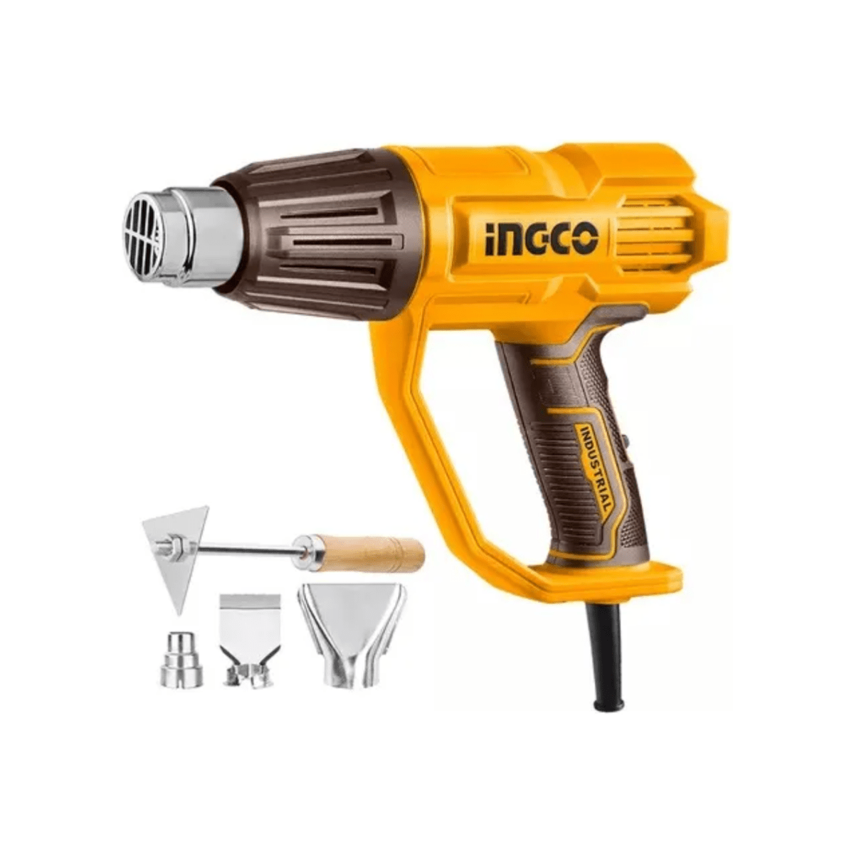 Pistola De Calor 600W 450/550°C INGCO UHG160078 - MARKEMSTORE - Pistolas y Sopladores