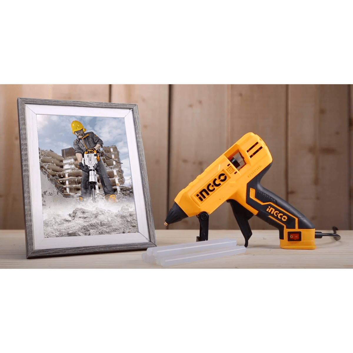 Pistola De Silicona 110/120V 30W (220W) Para Diametro Goma 11,2Mm Ingco UGG308 - MARKEMSTORE - Pistolas y Sopladores