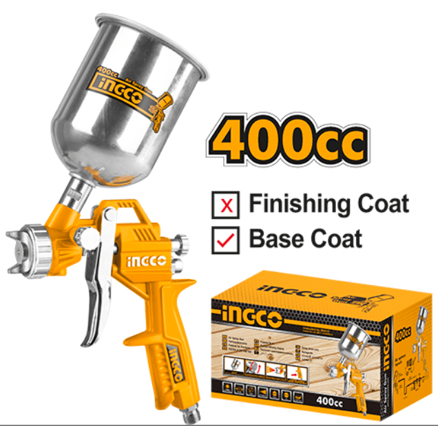 Pistola para Pintar 400cc INGCO ASG4041 - MARKEMSTORE - Pistolas y Sopladores