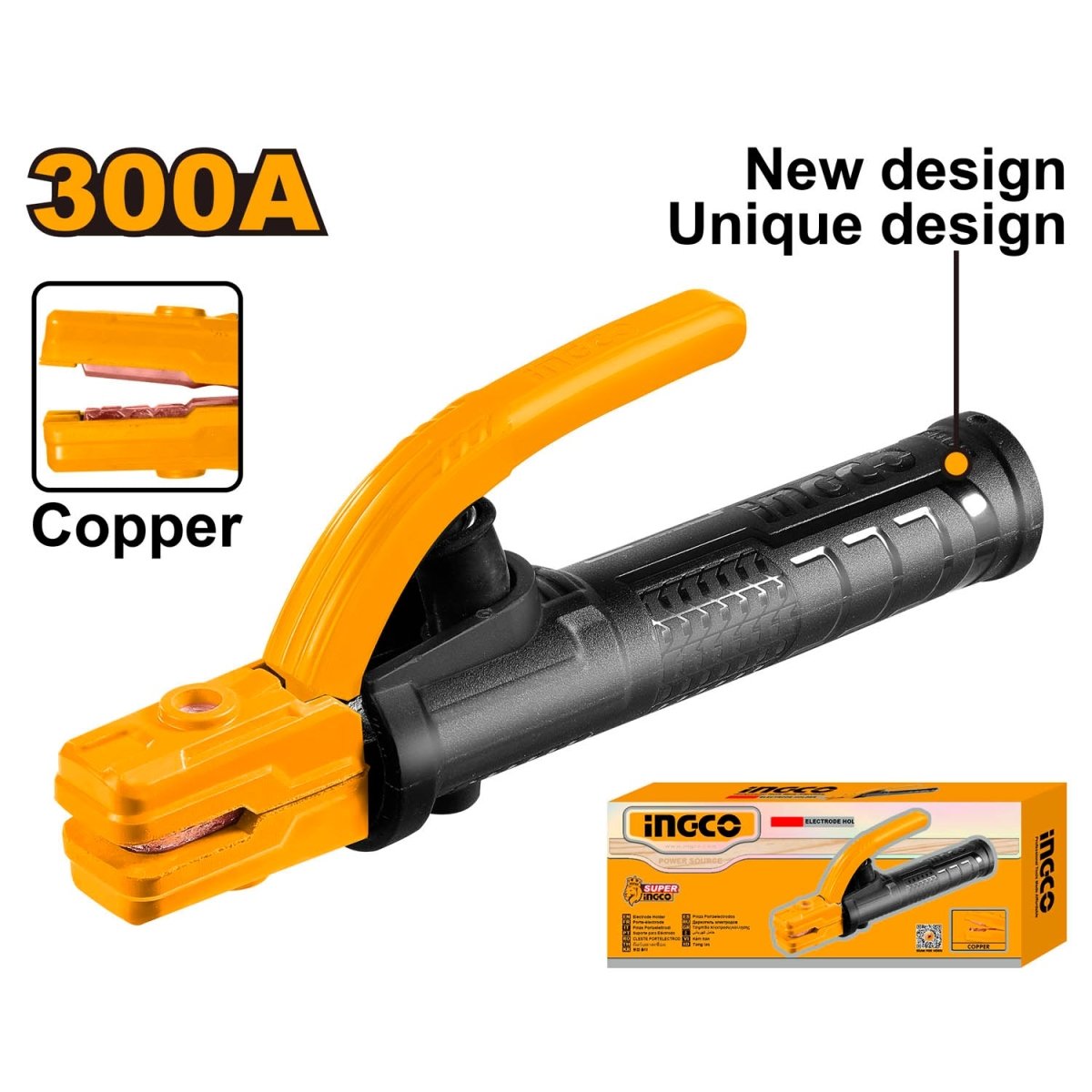 Portaelectrodo 300Amp Ingco Wah3008 - MARKEMSTORE - Soldadores y Accesorios