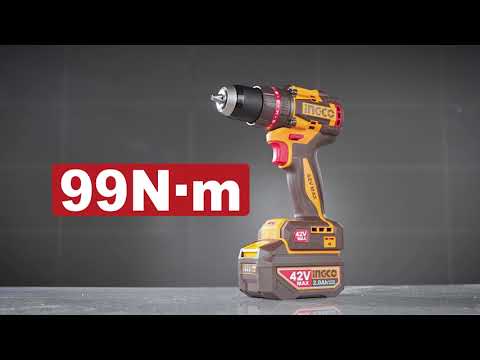 Taladro de impacto INGCO UCIDLI429982_1 Con motor sin escobillas, 99Nm de torque y 2 velocidades, perfecto para trabajos pesados MARKEMSTORE