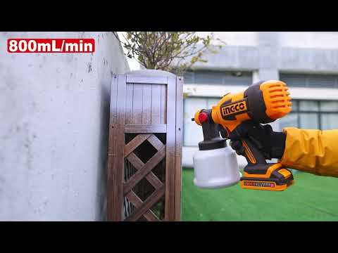 Pistola para pintar Ingco 20V inalámbrica INGCO 1000ml