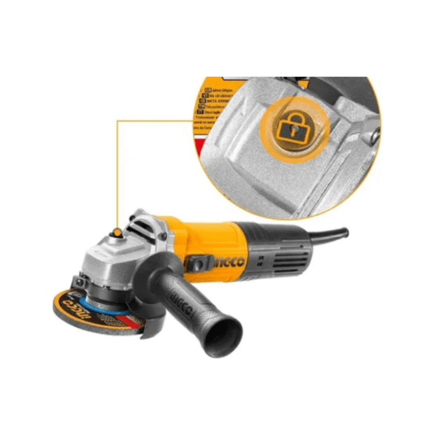 Pulidora Angular 5" 60Hz 900W 12000Rpm INGCO UAG90028 - MARKEMSTORE - Pulidoras